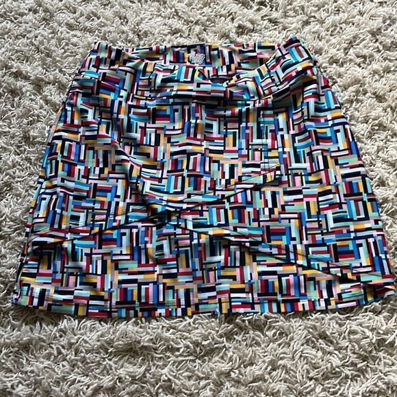 Tzu Tzu Charlotte Golf Skort, Multi Color Design Pickleball,  Tennis, golf  M - Picture 1 of 16